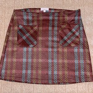 Plaid Mini Skirt, never been worn